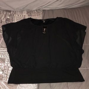 Style & Co. Short-Sleeve Sheer Blouse